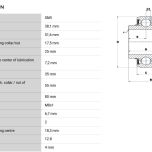Rozmměrové údaje EX307G2