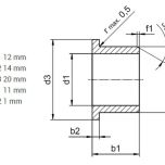IGUS® GFM-1214-11 - Rozměrové údaje