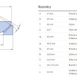 GX 17 F - Rozměrové údaje