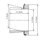 Upínací pouzdro H 309 - Rozměrový nákres