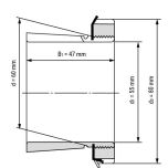 Upínací pouzdro H 312 - Rozměrový nákres