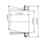 Upínací pouzdro H 313 - Rozměrový nákres