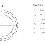 Matice KM 12 - Rozměrové údaje