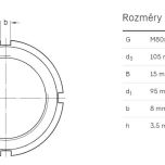 Matice KM 16 - Rozměrové údaje