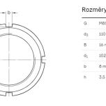 Matice KM 17 - Rozměrové údaje
