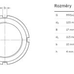 Matice KM 19 - Rozměrové údaje