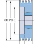 PHP 3SPB106TB - Rozměrový nákres