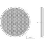 Bilé kulaté samolepicí odrazky O78 x 8 mm