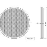 Červené kulaté samolepicí odrazky O78 x 8 mm