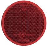 Červené kulaté samolepicí odrazky O78 x 8 mm