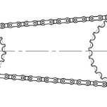 Schema řetězového pohonu