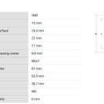 USFD203M6 - Rozměrové údaje
