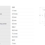 USFD 204 M10 - rozměrové údaje