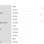 USFD207M12 - rozměrové údaje