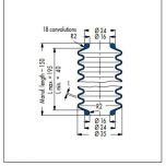 Rozměry manžety V6-00293