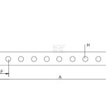 Tažná lišta kat. 2 - 30 x 62 x 780 mm (otvory 20 mm, tažný čep O28,3 x 60) - Z628800KR