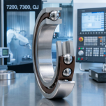 Produktový záběr - SKF 7008 CD/P4ADBA Sada dvou ložisek pro montáž zády k sobě