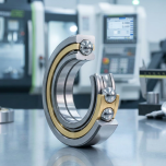 Produktový záběr - SKF 71801 ACDGA/P4 Jednořadé kuličkové ložisko s kosoúhlým stykem